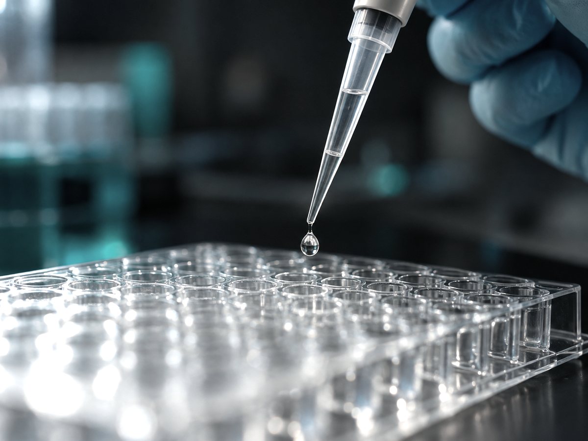 Pipette in einem Analyselabor